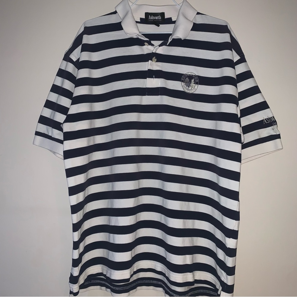Edgewood Golf Club Striped Polo Shirt